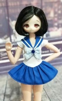 Handmade 1PCS Fashion Blyth School Uniform Exquisite Bowknot Sailor Suit Skirt for OB24 Azone Dolls Accessories