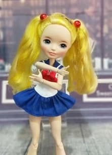 Handmade 1PCS Fashion Blyth School Uniform Exquisite Bowknot Sailor Suit Skirt for OB24 Azone Dolls Accessories