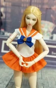 Handmade 1PCS Fashion Blyth School Uniform Exquisite Bowknot Sailor Suit Skirt for OB24 Azone Dolls Accessories