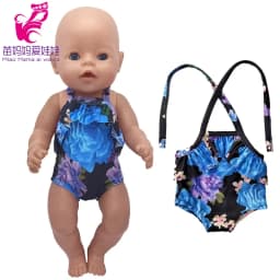 Baby Doll Summer Clothes for 43cm Born Baby Doll Swim Clothes 18 Inch Doll Bikini