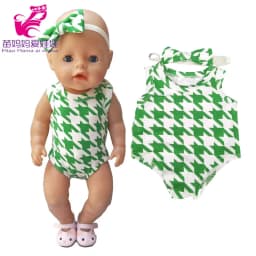 Baby Doll Summer Clothes for 43cm Born Baby Doll Swim Clothes 18 Inch Doll Bikini