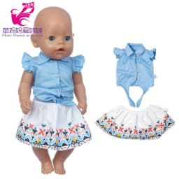Baby Doll Summer Clothes for 43cm Born Baby Doll Swim Clothes 18 Inch Doll Bikini
