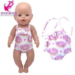 Baby Doll Summer Clothes for 43cm Born Baby Doll Swim Clothes 18 Inch Doll Bikini