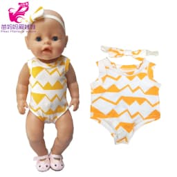 Baby Doll Summer Clothes for 43cm Born Baby Doll Swim Clothes 18 Inch Doll Bikini