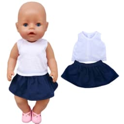 Baby Doll Summer Clothes for 43cm Born Baby Doll Swim Clothes 18 Inch Doll Bikini
