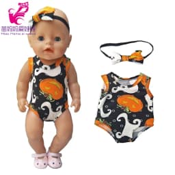Baby Doll Summer Clothes for 43cm Born Baby Doll Swim Clothes 18 Inch Doll Bikini
