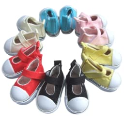 5 Cm Doll Shoes Denim Canvas Mini Toy Shoes1/6 Bjd Sneackers Boots for Russian Diy Handmade Doll