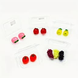 Mini Dollhouse Fruit & Vegetable Bento Box, Kitchen Shop Scene Accessory, Holiday Collectible Gift