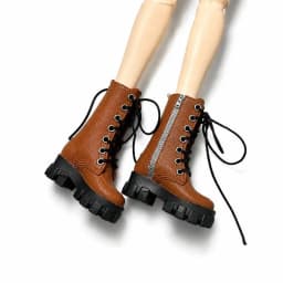 1 Pair 1/8 Doll Boots OB22 Cool Lightweight Plastic High Ankle Shoes Doll Role Play Dress Up Supplies