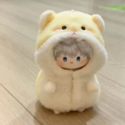 Generic Doll Clothes 10Cm Yellow Cartoon Hamster Cotton Stuffed Doll Jumpsuits Miniature Pajamas Cosplay Changing Dress Game