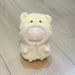 Generic Doll Clothes 10Cm Yellow Cartoon Hamster Cotton Stuffed Doll Jumpsuits Miniature Pajamas Cosplay Changing Dress Game