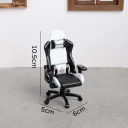 Mini Gaming Chair Model Rotatable Dollhouse Armchair Exquisite Mini Furniture for Miniature Diorama Display Home Decor