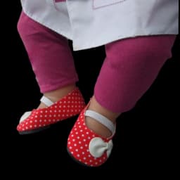 7cm Doll Shoes for 43CM Reborn Baby Doll Shoes Pink White Sneakers for 18 Inch Doll 7cm Doll Boots