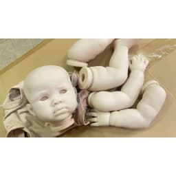 23Inch Reuben Reborn Baby Doll Kit, Unpainted Unfinished Blank Mold, DIY Newborn Doll Parts Supplies for Reborn Art Creation