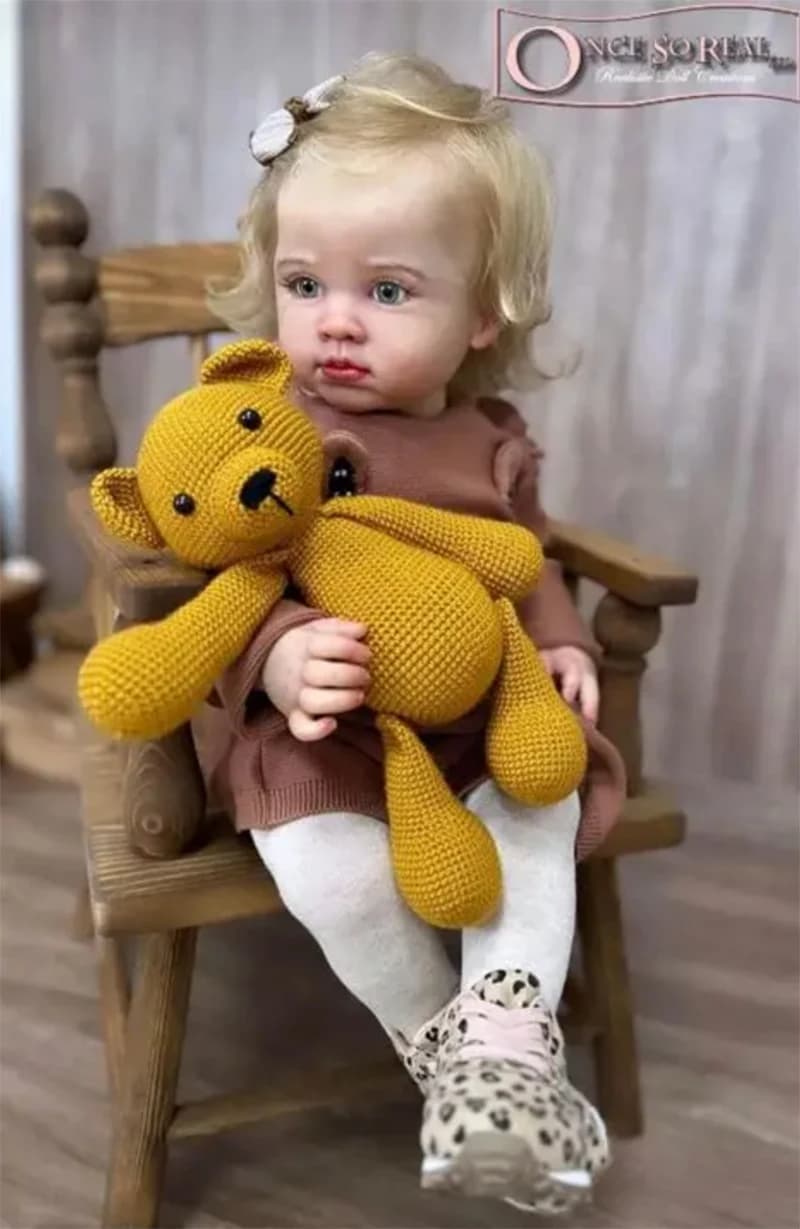 23Inch Reuben Reborn Baby Doll Kit, Unpainted Unfinished Blank Mold, DIY Newborn Doll Parts Supplies for Reborn Art Creation