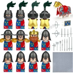 Crusader Knights Roman Warriors Middle Ages Medieval Europe Military Building Blocks Figures Castle Kingdom King Legion Set