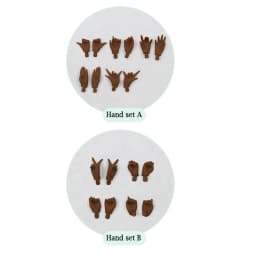 ICY DBS Blyth Hand Set for the Joint body white ,flesh,tan,black,super black skin 1/6 BJD