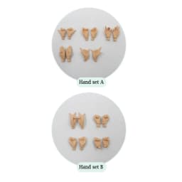 ICY DBS Blyth Hand Set for the Joint body white ,flesh,tan,black,super black skin 1/6 BJD