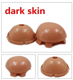 Fortune Days Doll Scalp RBL 1/6 Blyth doll accessories Soft Scalp wear wigs white natural tan dark transprent skin
