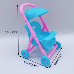 Pregnant Mom Big Belly Doll Educational Set Youngsters's Stroller Seat Toilet Doll and Accessories Set Birthday Christmas Gift