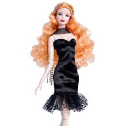 32cm Supermodel Doll Clothes Suit European Fashion Classic Little Black Dress Exquisite Accessories Set DIY Toy Collector Gifts