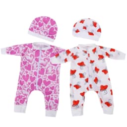 Jumpsuit+hat suitable for 17-18 inch doll clothing, doll clothes, holiday gifts (excluding dolls)