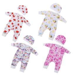 Jumpsuit+hat suitable for 17-18 inch doll clothing, doll clothes, holiday gifts (excluding dolls)