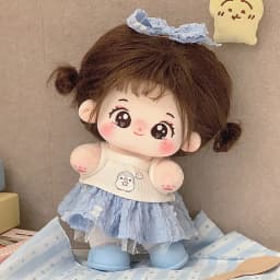Cute 20cm Idol Doll With Clothes Kawaii Plush Cotton Dolls Stuffed Toy DIY Birthday Gift