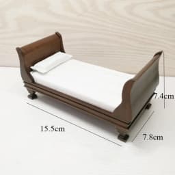 1/12 Dollhouse Miniature Wooden Bed Mini 8 Styles Chairs Model Toys Doll House Simulation Furniture Cabinet Bed Model