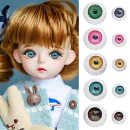 10pcs 12/20mm Funny Plastic Doll Safety Eyes For Animal Toy Puppet Making Dinosaur For Bjd Doll Round Eyes DIY Craft Accessories