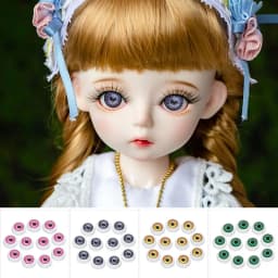 10pcs 12/20mm Funny Plastic Doll Safety Eyes For Animal Toy Puppet Making Dinosaur For Bjd Doll Round Eyes DIY Craft Accessories