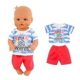 Doll Suit Wear for 30 32 35cm Baby Doll, 12 13 14 Inch Girl Doll Clothes, Children Best Birthday Gift DIY Toys