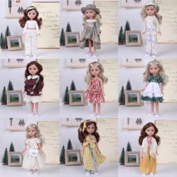 Doll Clothes for 14 Inch Doll Toys,Doll Fashion Clothes Skirts,DIY Doll Accessories Clothes Dress Up Toys for Kids