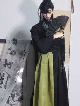 1/3 Doll's Clothes Suit for 75cm Male Bjd Doll Ancient Style Top+skirt+waist Chain Dress Up Gift Toys Doll Accessories, No Doll