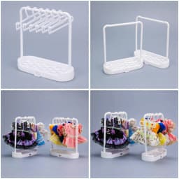 Wholesale For Labubu Clothes Hanger Rack For Doll Clothes Shoes Storage Rack Plastic Accessories Decoration Girl Birthday Gift