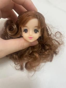 short long hair doll heads licca colorful hair girls boys doll head