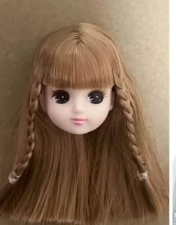 short long hair doll heads licca colorful hair girls boys doll head