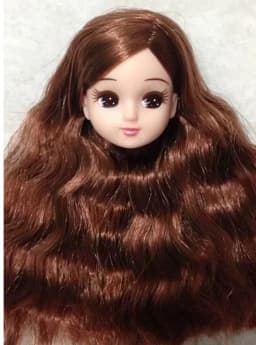short long hair doll heads licca colorful hair girls boys doll head