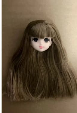short long hair doll heads licca colorful hair girls boys doll head