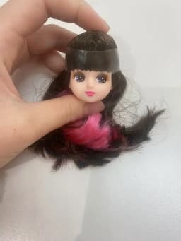 short long hair doll heads licca colorful hair girls boys doll head
