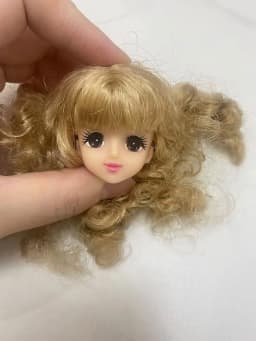 short long hair doll heads licca colorful hair girls boys doll head