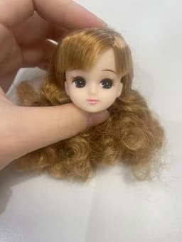 short long hair doll heads licca colorful hair girls boys doll head