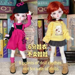 1/6 BJD Doll Outfit 30cm Casual Suit Change Clothes Lolita Dress for BJD Dolls Fashion Accessories