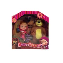 Masha and Bear Doll Accessories Vinyl Bear New 6.5-inch Vocal Birthday Gift for Children Vocal Birthday Gift for Children