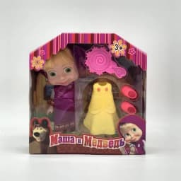 Masha and Bear Doll Accessories Vinyl Bear New 6.5-inch Vocal Birthday Gift for Children Vocal Birthday Gift for Children