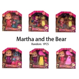 Masha and Bear Doll Accessories Vinyl Bear New 6.5-inch Vocal Birthday Gift for Children Vocal Birthday Gift for Children