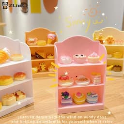 ▶1:12 Dollhouse Miniature Supermarket Shelf Display Stand Storage Rack Scene Decor Toy Doll House Accessories
