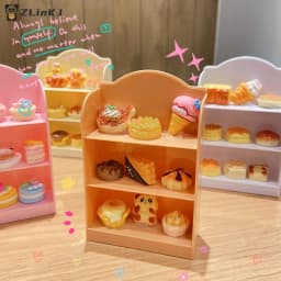▶1:12 Dollhouse Miniature Supermarket Shelf Display Stand Storage Rack Scene Decor Toy Doll House Accessories
