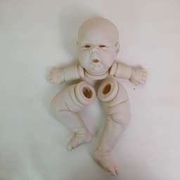 NPK 24inch Unfinished Reborn Doll Kit Limited Edition Gounchi with Cloth Body And Eyeballs DIY Doll Parts for Collectors