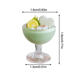 1Pc Dollhouse Simulation Bar Drinks Beverage Cup Ornaments 1/12 Miniature Dolls House Decoration Accessories Pretend Play Toys